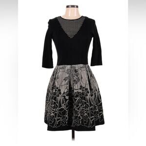 Yoanna Baraschi Blue little black cocktail party dress, size 6